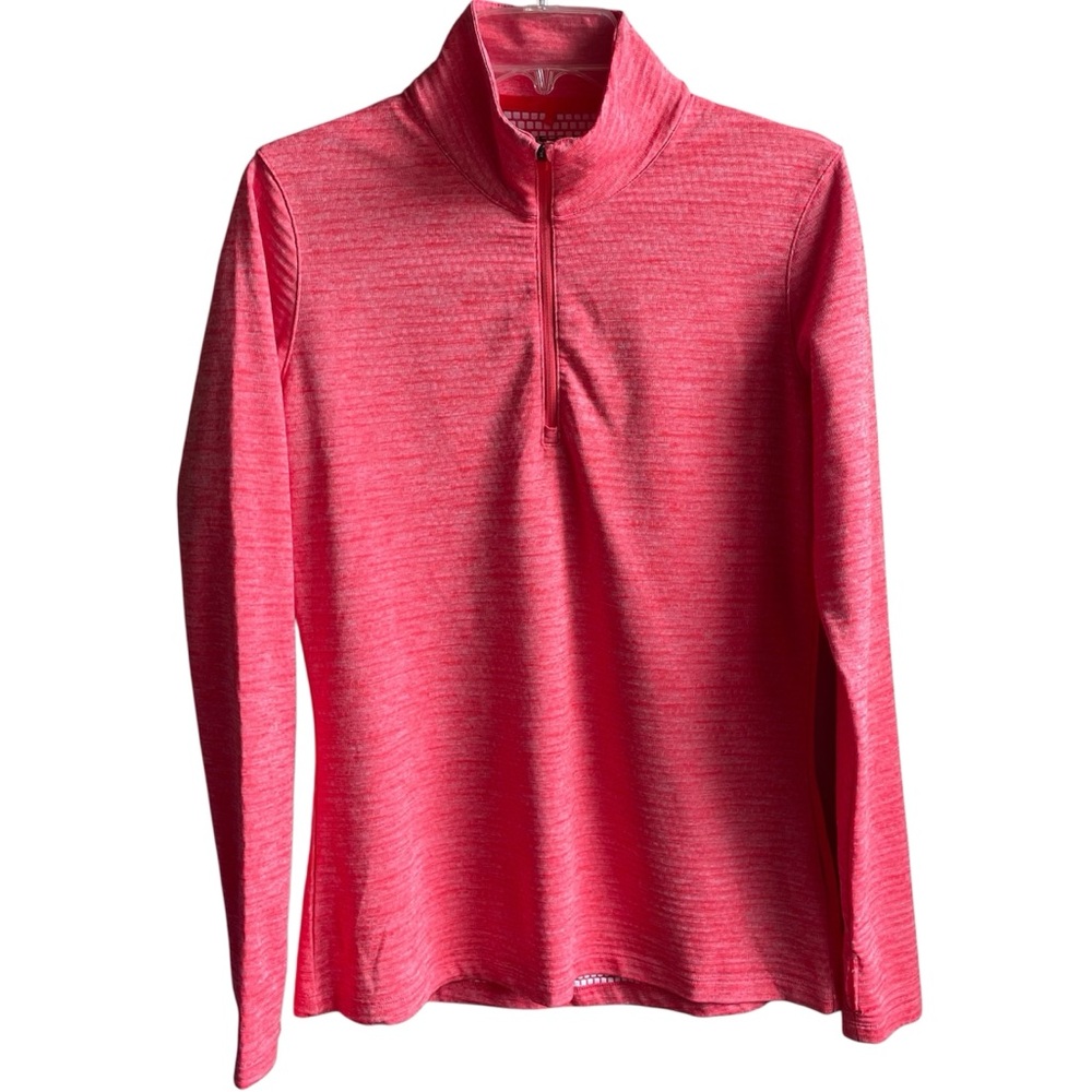 Women’s NIKE Golf Dri Fit 1/4 Zip Pullover Orange Large